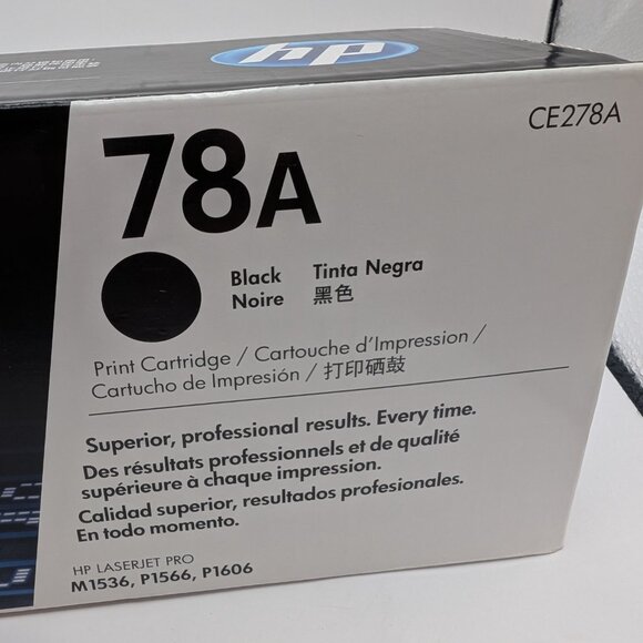 HP LaserJet 78A CE278A GENUINE Toner Ink Black - NEW & SEALED - Picture 3 of 4